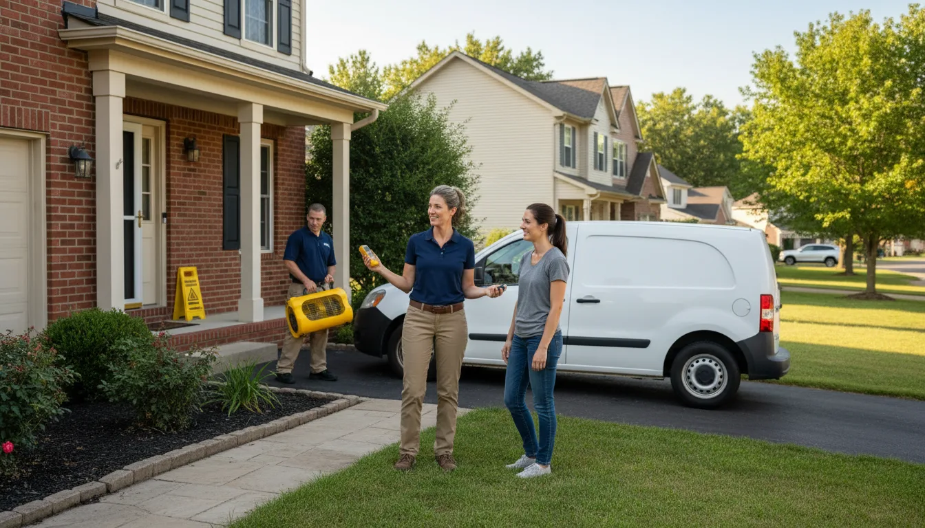 Residential water damage restoration in Portland, TN